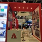 Stand Allied Group a IBF/25 ITER Business Forum, Marsiglia, esposizione di tubi e raccordi.