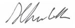 Firma autografa Alberici. Grafia a mano, inchiostro su sfondo bianco.